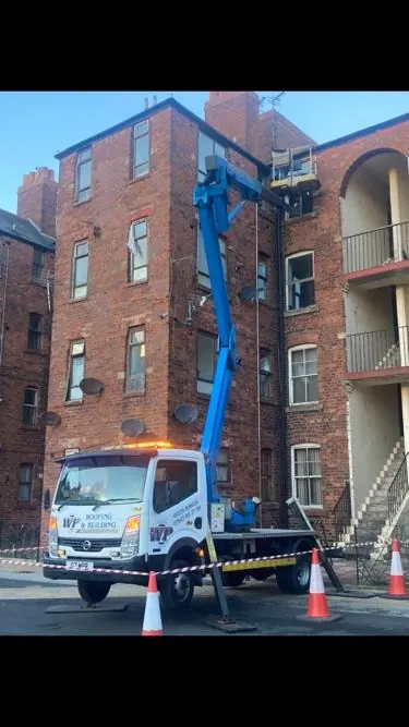 WP Roofing team commercial roofing project in Cumbria